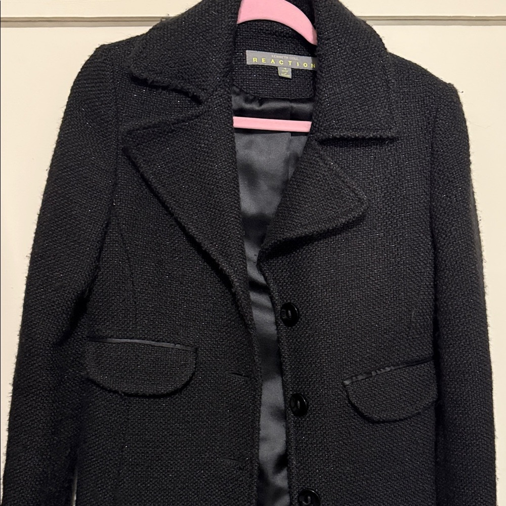 Kenneth Cole Reaction Textured Black Women's Blazer